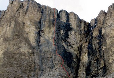 "El negrito" 7c am Piz Ciavaces Dolomiten; Photo: Archiv Riegler