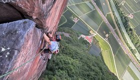 Cojote - Pfattner Wände - In der Schlüsselseillänge