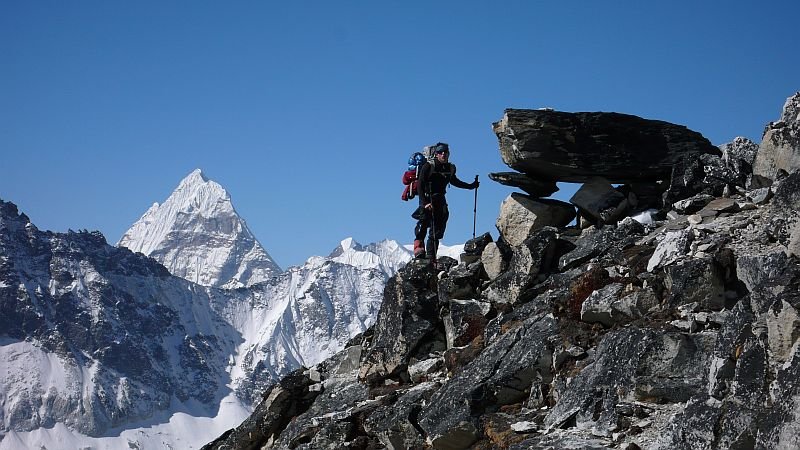 Im Aufstieg zum Nordgrat