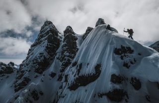 Bei der Winterüberschreitung der Kalkkögel. Bild © Johannes Mair, alpsolut.com