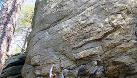 Bouldern am Kurvenwandl in Dross