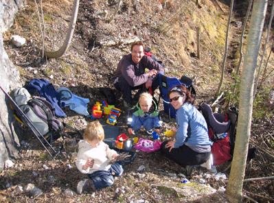 Klettern am 16. Januar 2005 im Oberallgäu. Wer will da nach Arco :-)