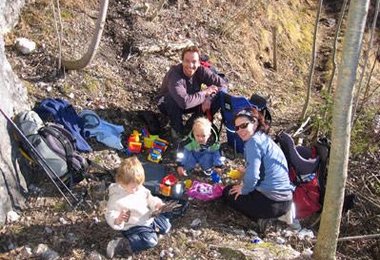 Klettern am 16. Januar 2005 im Oberallgäu. Wer will da nach Arco :-)