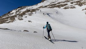 In der Sonne weiter aufwärts