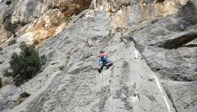 Planovo Climbing Omiš - Birgit Auer in Nede, 5b