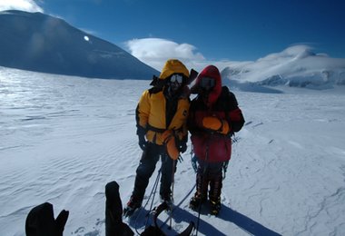 Oberhalb des Highcamp, minus 30 Grad