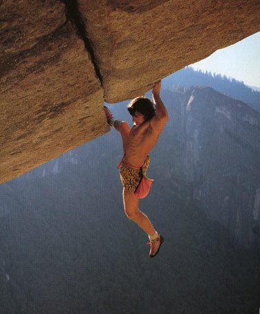 Vor 19 Jahren fotografierte Heinz Zak Wolfgang Güllich bei der ersten Freesolobegehung Foto: Heinz Zak