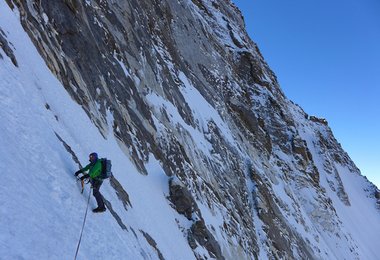 Mick Fowler am dritten Klettertag am Kishtwar Kailash