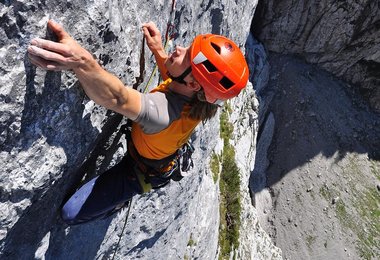 Reinhard Hones klettert Scaramouche