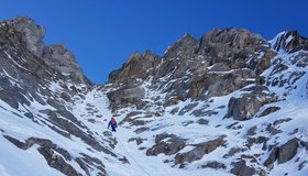 Schwarze Wand Nordostwand Eisschlucht