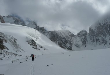Unter dem Korona-Gletscher