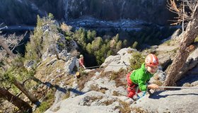 Geosteig - Klettersteig Silberreith - Steilstufe