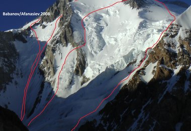 Die Route "Satasfaction" am Gasherbrum I, 2017 (c) Marek Holeček