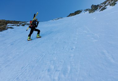In der finalen Steilflanke des Hochreichart / Seckauer Alpen