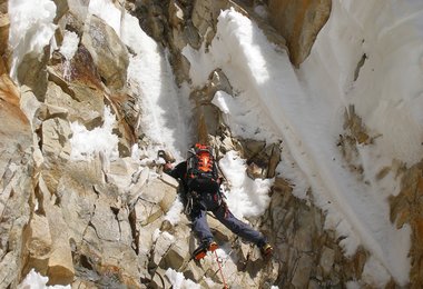 Dani in den letzten Mixed Längen am Cerro Adela © www.barrabes.com