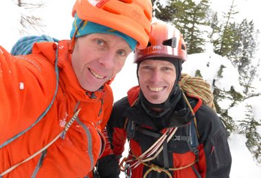 Robert und Wolfgang nach dem Durschstieg (c) Robert Jasper