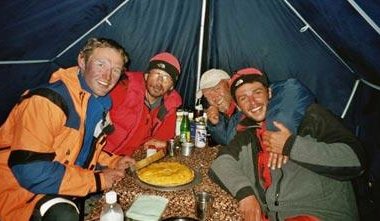 Glücklich zurück im Basislager.