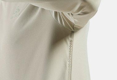 Einfach gut gemacht, die Belüftungslöcher unter den Achseln beim Odlo Zeroweight Chill-Tec Shirt