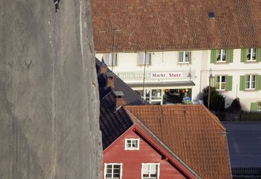 Beat Kammerlander in Prinzip Hoffnun (8b/8b+, E9-E10) © Peter Mathis