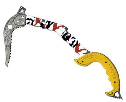 X MONSTER - Schaft ist etwas gerader und der Griff ist besser für vertikale Passagen geeignet.