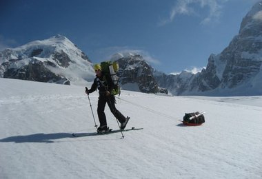 Daniel Kopp beim Zustieg zum Basecamp.