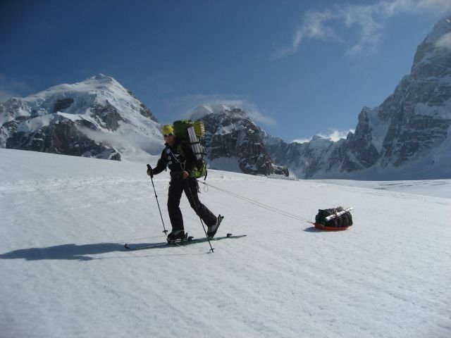 Daniel Kopp beim Zustieg zum Basecamp.