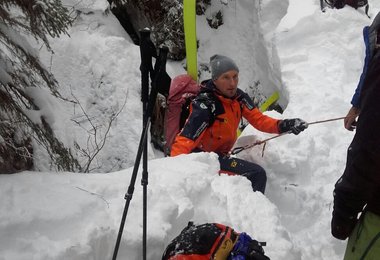 Die Doline beim Seehorn (c) Bergrettung Salzburg