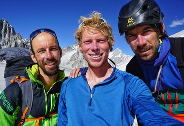  Luka Stražar, Tom Livingstone und Aleš Česen (c) Tom Livingstone 