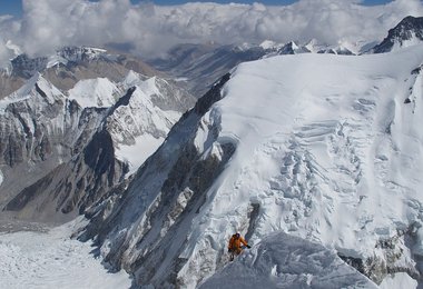 David auf ca. 7500 m, Bild: G. Kaltenbrunner
