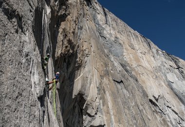 Adam Ondra in Dawn Wall  (c) Black Diamond/Dustin Moore