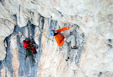 Der Start in die Schlüsselseillänge