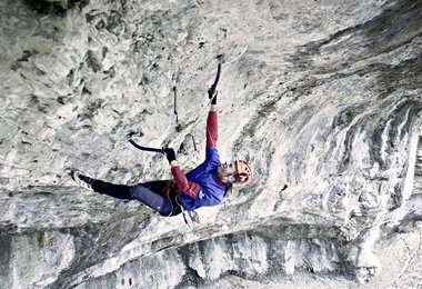 Robert Jasper klettert Ironman (M/D 14+); Foto: Frank Kretschmann, www.funst.de