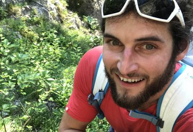 Am Peilstein mit dem Whiteout. (c) Stefan Brunner