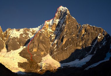 Jirishanca (ca. 6.094m), Südostsporn - Alik Berg und Quentin Roberts
