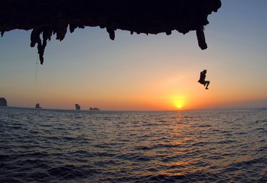 Deep Water Soloing in Thailand