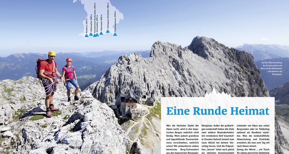Bayerns beste Berge - sieben erlebnisreiche Touren für Wanderer und Bergsteiger