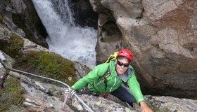 Wilde Wasser Feeling auf dem Klettersteig