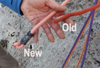 Am Ende besitzt die neue Petzl Connect Adjust aufgrund der neuen Norm nun einen Knoten.