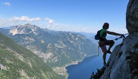 Tolles Panorama zum See.