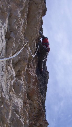 Im "Zauberlehrling" 16. Seillänge