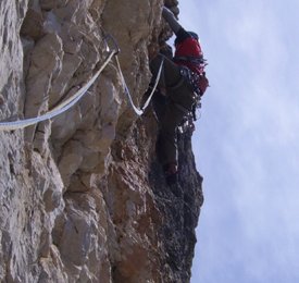 Im "Zauberlehrling" 16. Seillänge