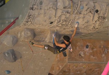 Kilian Fischhuber in der Finalroute