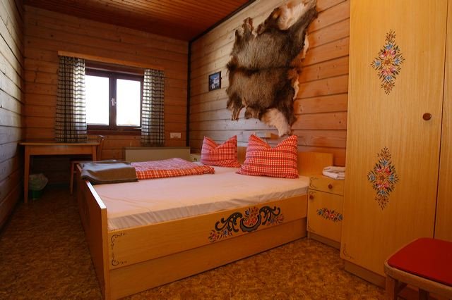 Ein Zimmer der Gjaidalm am Dachstein