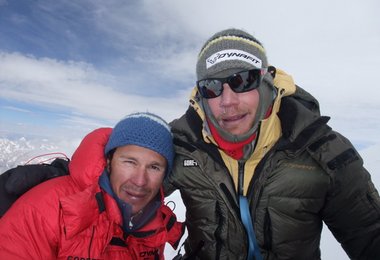 Beni und Basti auf dem Vorgipfel des Broad Peaks