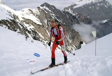 Alexander Fasser beim Aufstieg; Foto: Chrstian Gamsjäger