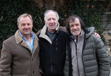 Regisseur Gerald Salmina mit Werner Herzog und Hans Kammerlander. (Foto: Planet Watch)
