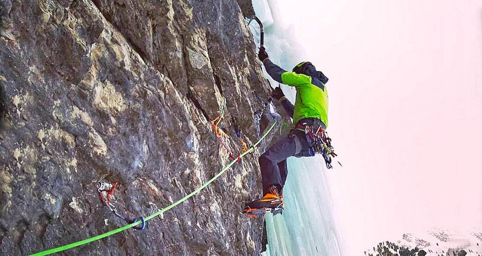  Martin Sieberer in der ersten Seillänge von "Eremit"; Foto: Simon Messner