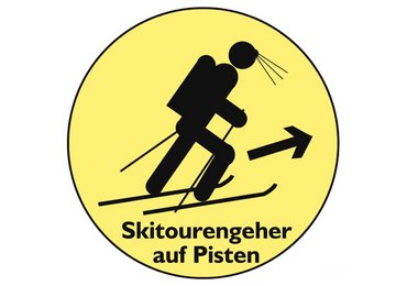 DAV-Regeln für Skitourengeher auf Skipisten