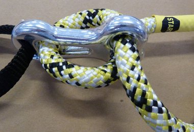 Die Seilbremse eines vom Rückruf betroffenen Salewa Klettersteigsets