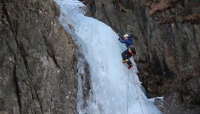 Die erste Seillänge - Gallyer - Pitztaler Eisrinne
